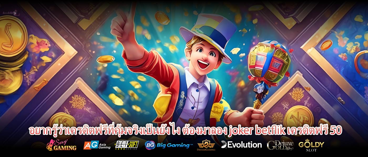 อยากรู้ว่าเครดิตฟรีที่คุ้มจริงเป็นยังไง ต้องมาลอง joker betflik เครดิตฟรี 50